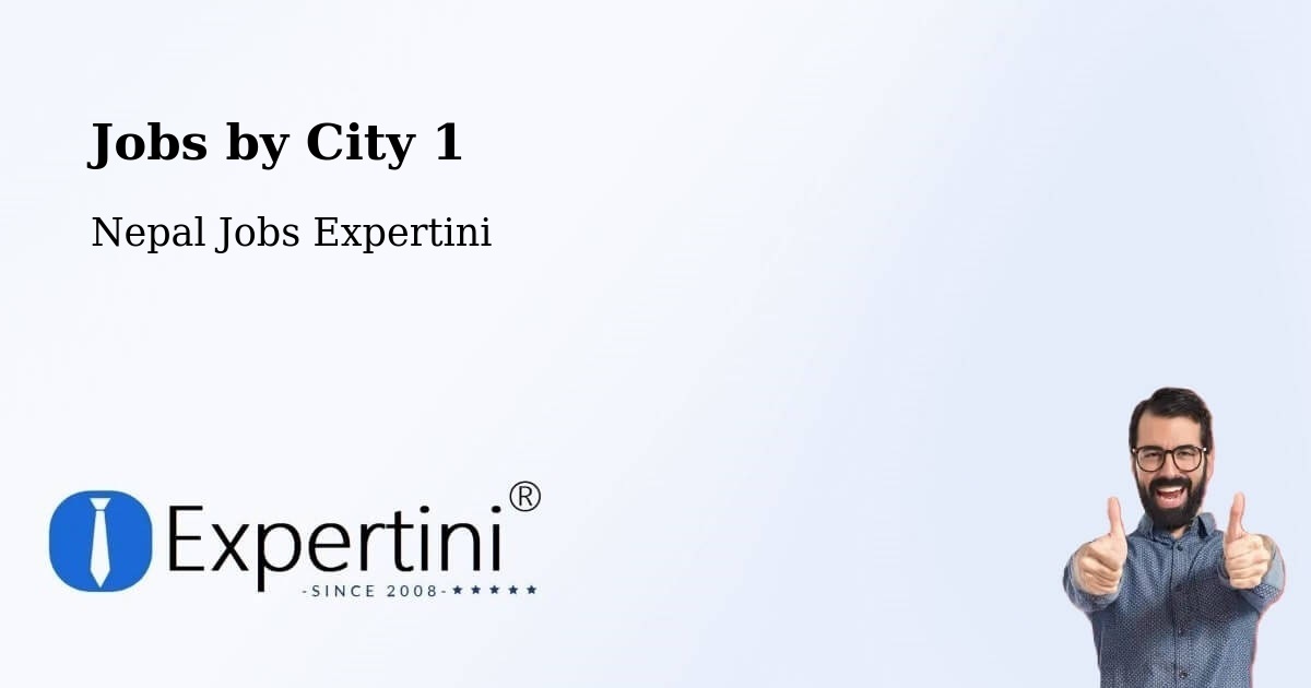 City Jobs in Nepal - Expertini